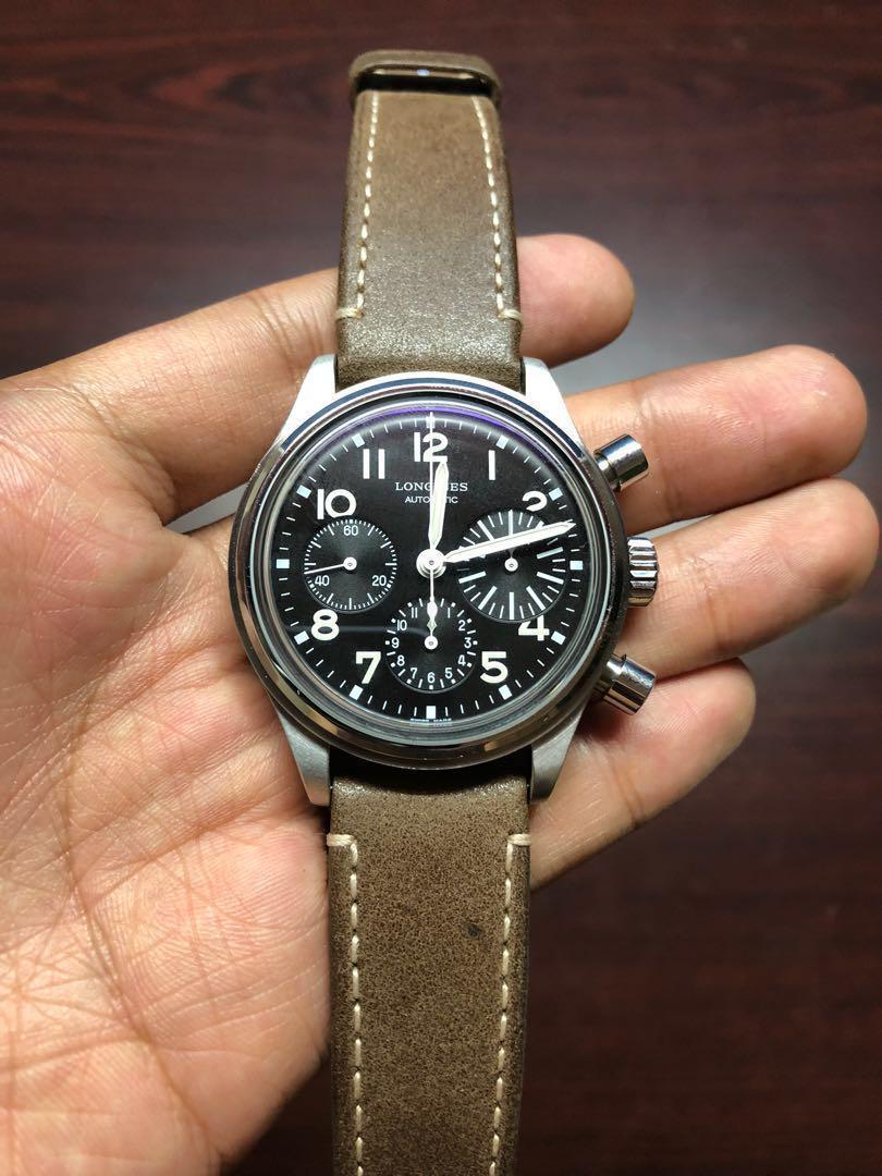 Longines avigation best sale big eye chronograph