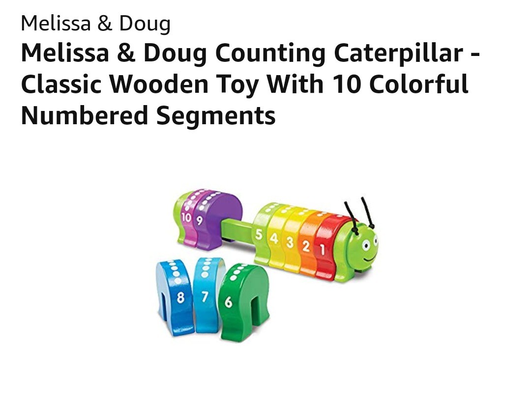 melissa and doug counting caterpillar