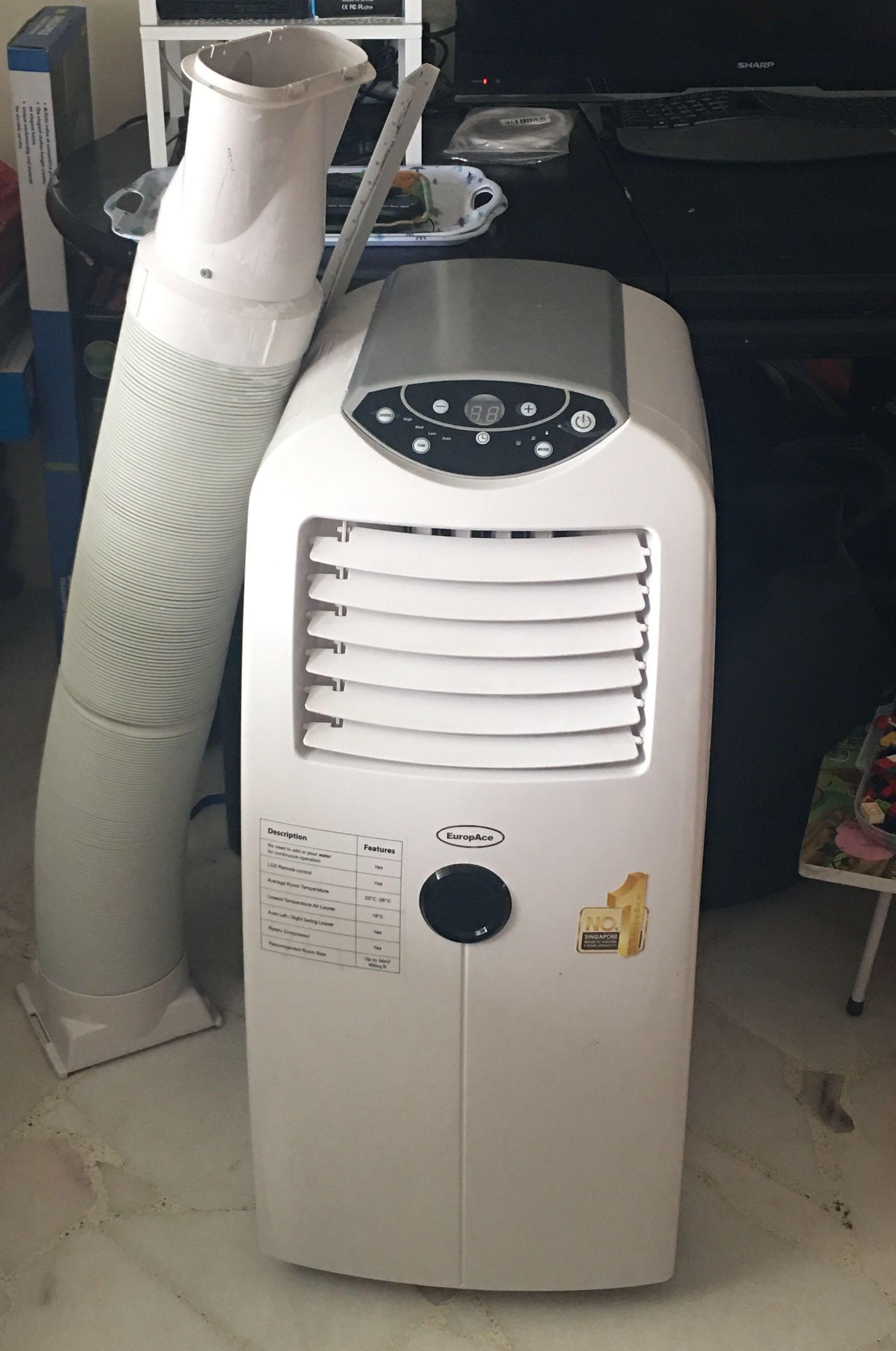 Nego Portable Europace Aircon Epac 20s 20 000 Btu Portable Air Conditioner 20k Btu 20000 Btu Home Appliances Cooling Air Care On Carousell