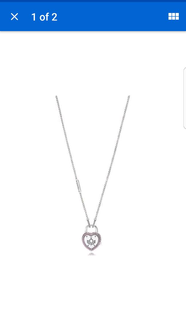 Pandora lock your promise necklace discount