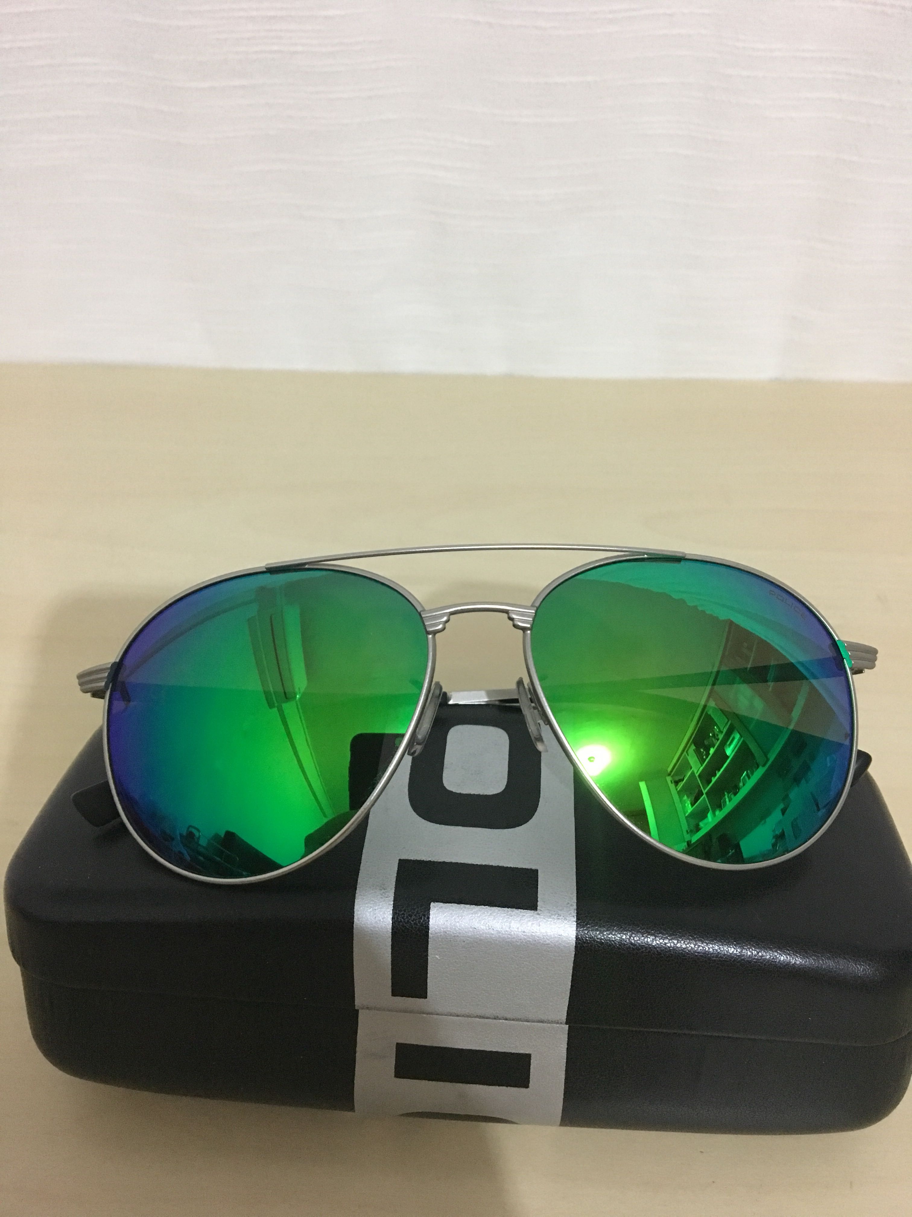 green colour sunglasses