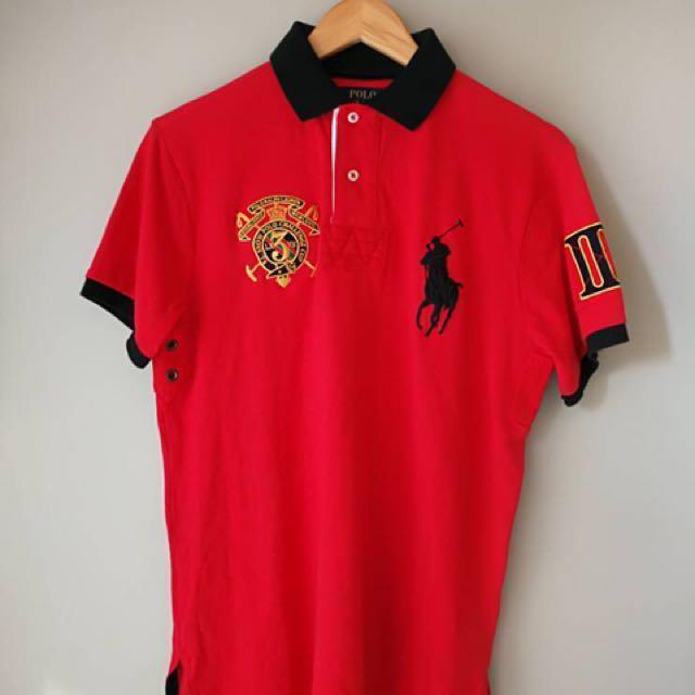 Polo Ralph Lauren Snow Polo Challenge Cup BNWOT Size M Red, Men's Fashion,  Tops & Sets, Tshirts & Polo Shirts on Carousell