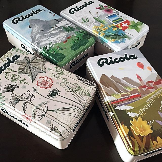Ricola Limited Edition Metal Boxes (Complete Set), Furniture & Home ...