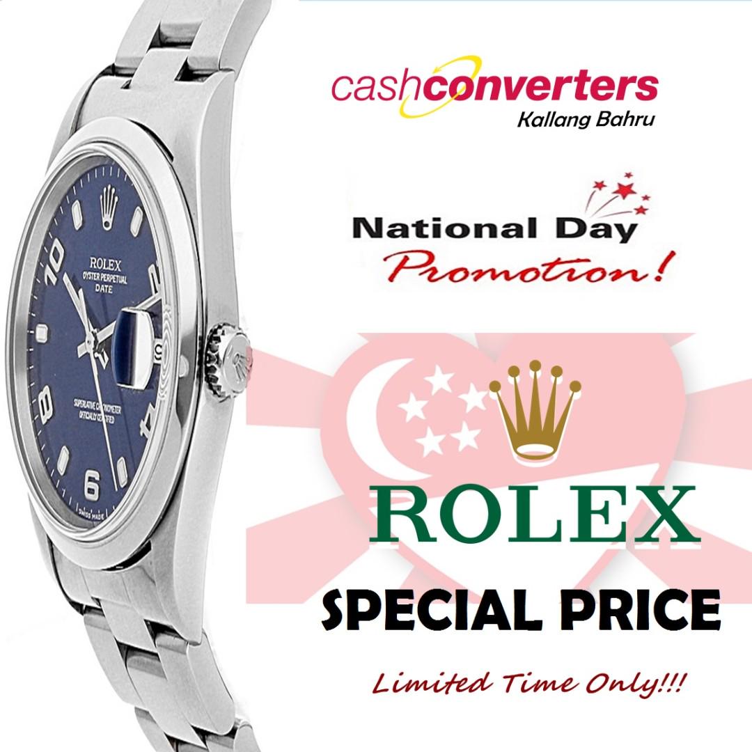 Rolex Watches On Sale National Day Promo