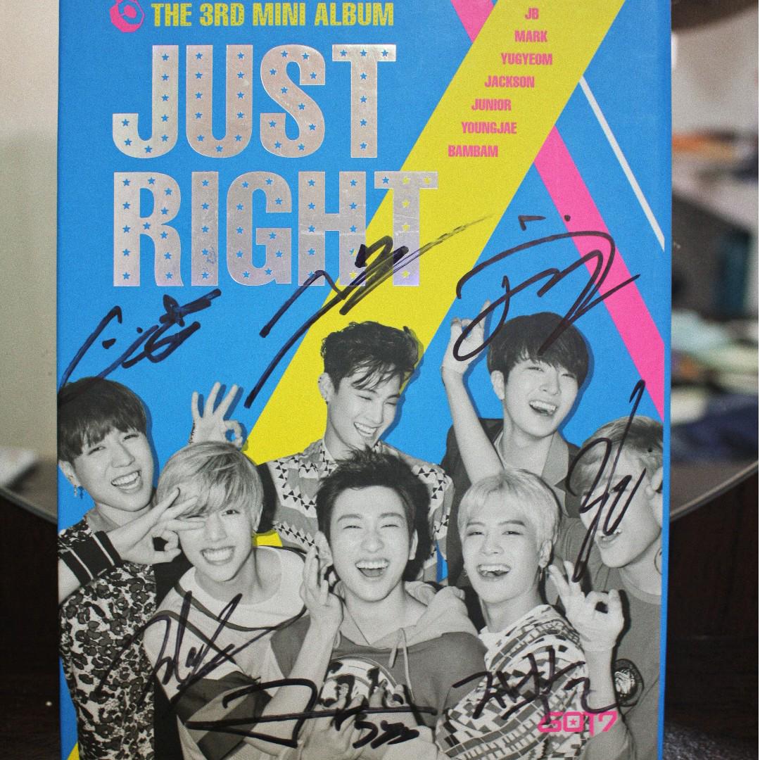 Signed Got7 Just Right 3rd Mini Album K Wave On Carousell