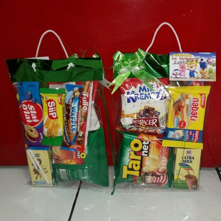 Snack parcel  ultah anak  bingkisan untuk berbagi souvenir 