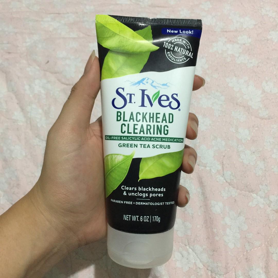 St Ives Blackhead Clearing Green Tea Scrub Beauty Personal Care Face Face Care On Carousell