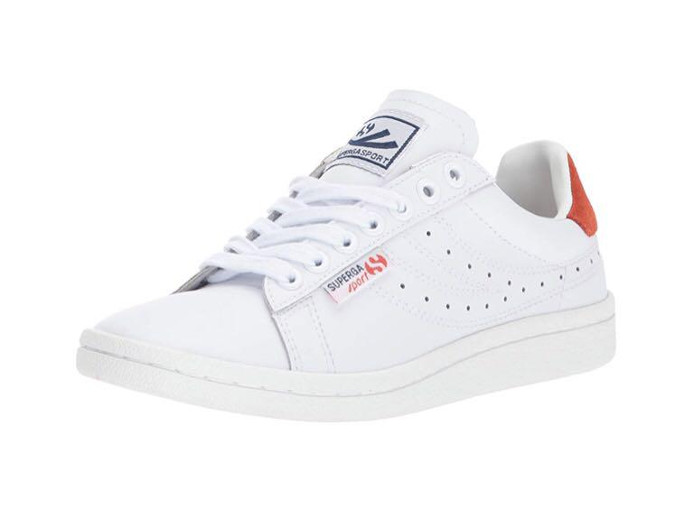 Superga Ivan Lendl shoes white red Women s Fashion Footwear