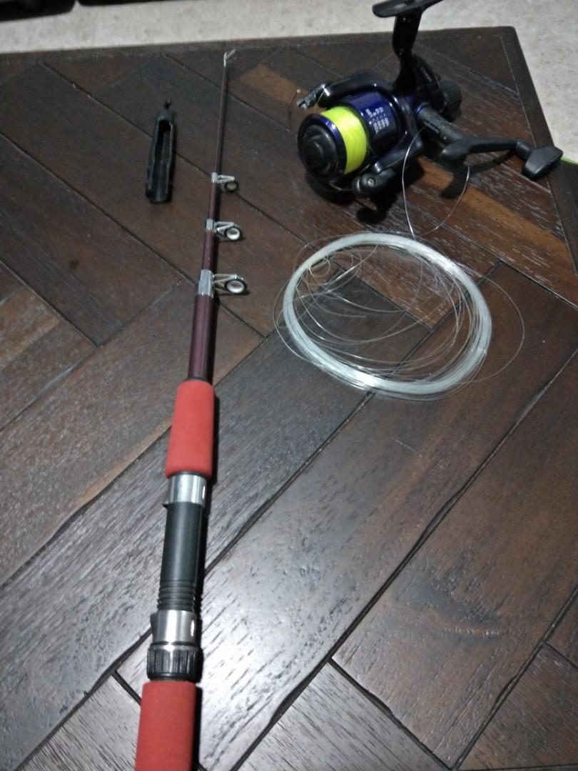 Surecatch fishing reel & extendable rod, Sports Equipment, Fishing