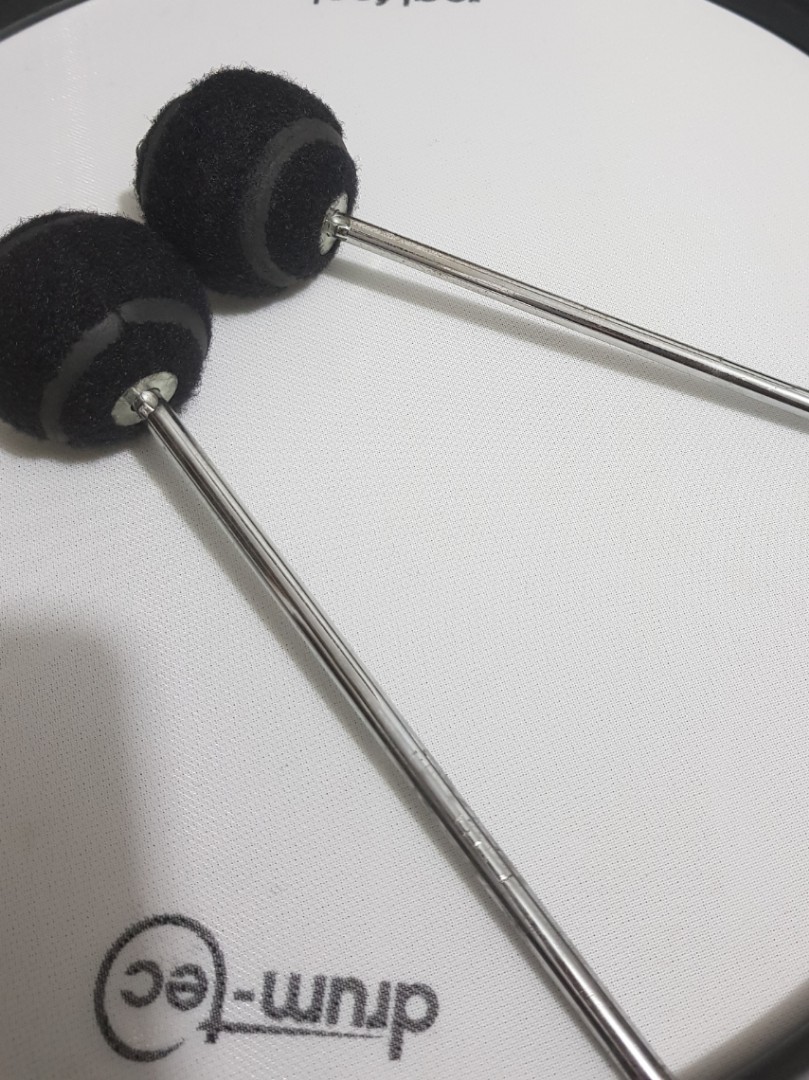 Tennis ball bass drum on sale beater