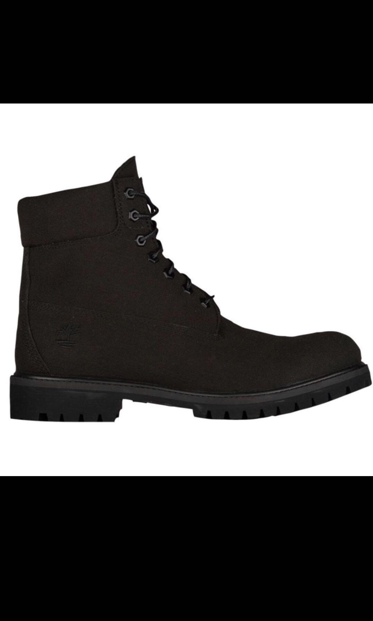 jet black timberland boots