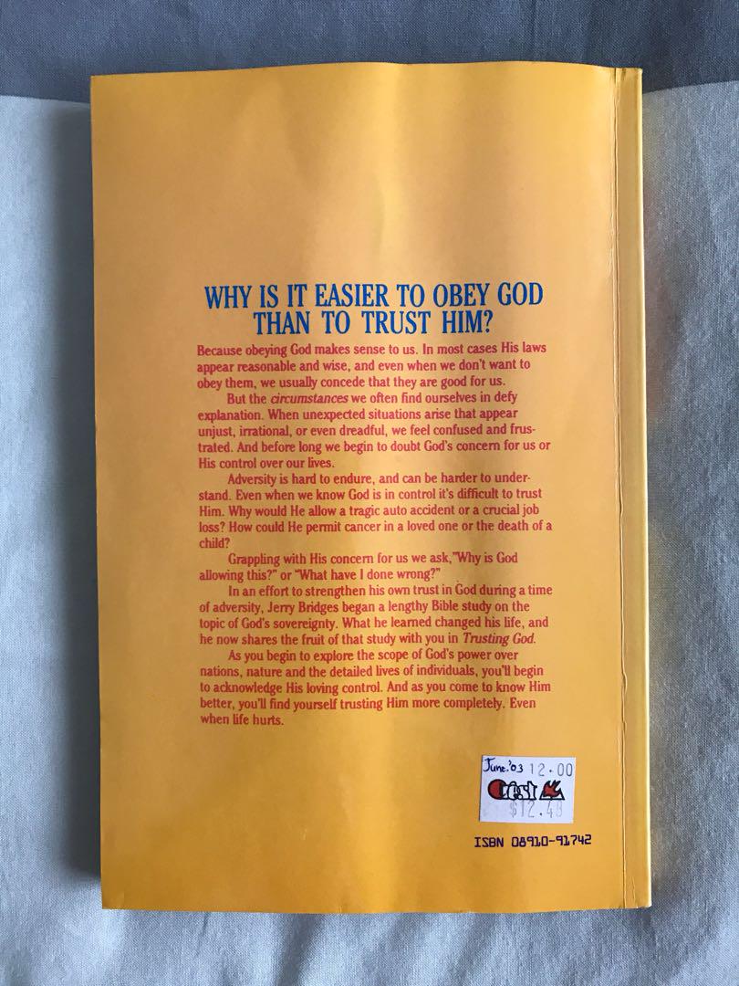 Trusting God Even When Life Hurts By Jerry Bridges Books