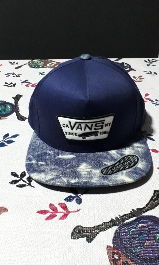 vans snapback blue