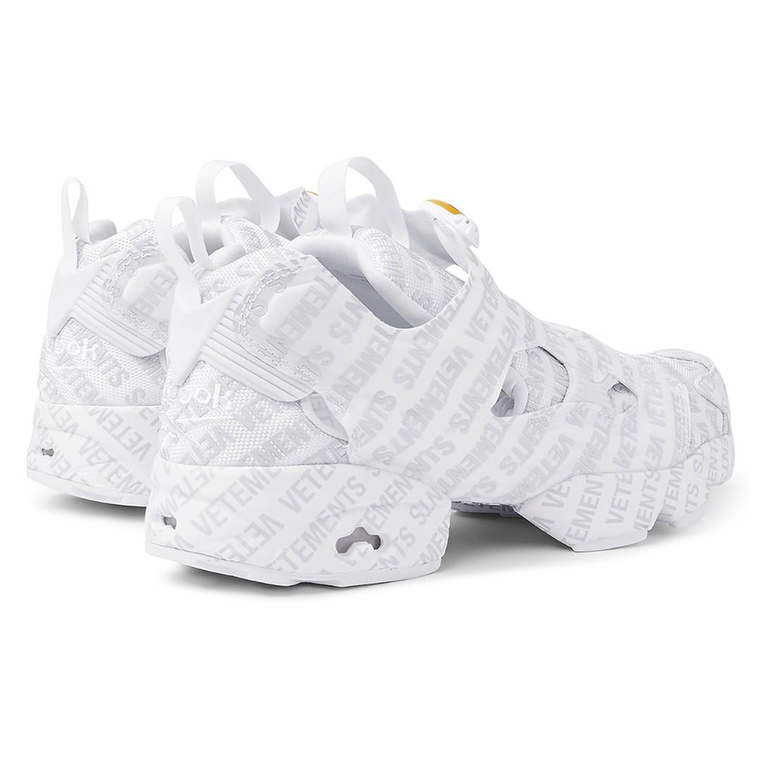 White reebok classics edition logo emoji instapump fury hotsell sneakers