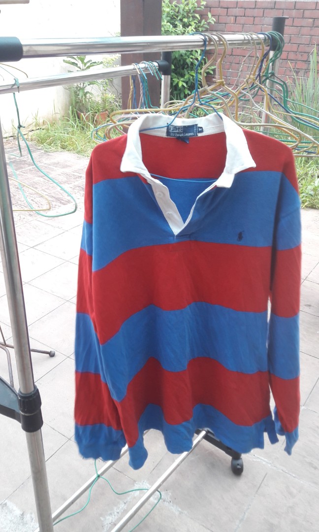 Vintage Ralph Lauren Rugby Shirt, Women's Fashion, Tops, Shirts on Carousell