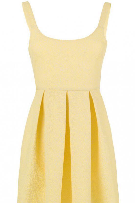 pastel yellow summer dress