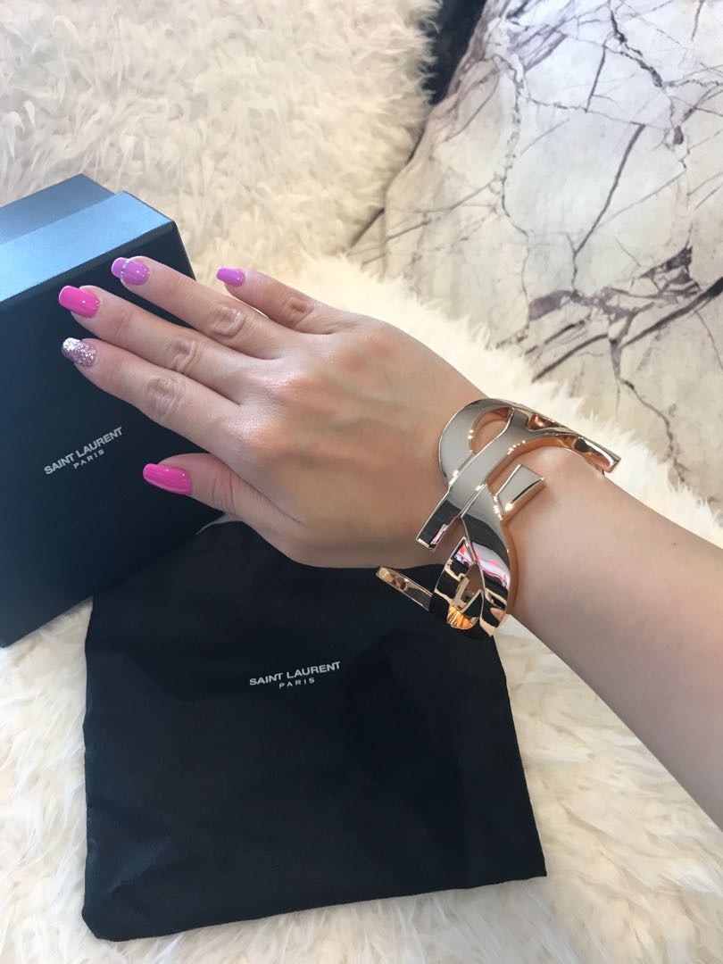 100 Authentic brand new YSL Saint Laurent bangle in rose gold