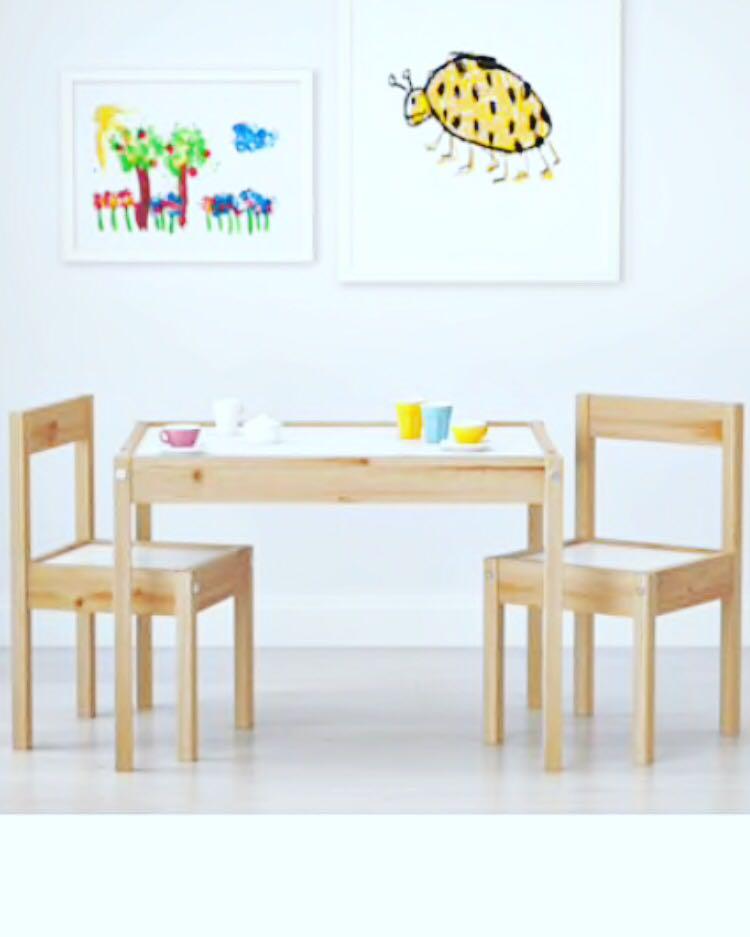 1 Set Meja Kursi Anak Ikea Latt Perabotan Rumah Di Carousell