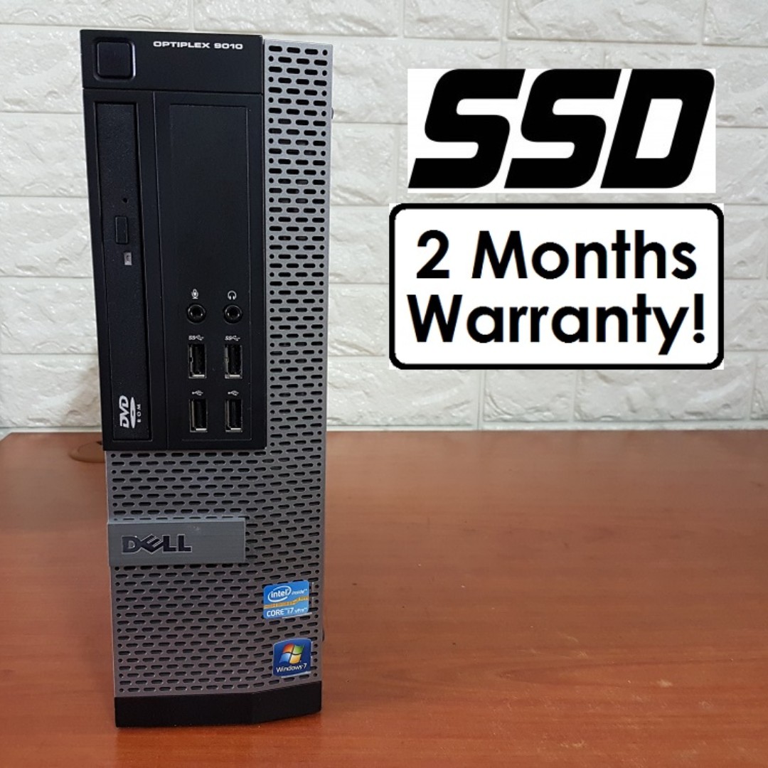 256gb Ssd Core I7 Gen3 Cpu Dell Optiplex 9010 Sff Quad Core 8 Threads Superb Speed Usb 3 0 Electronics Computers Desktops On Carousell