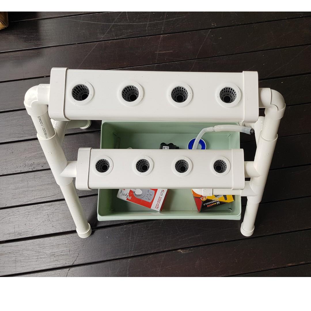 2 Tier Mini Hydroponic System Gardening Gardening Tools