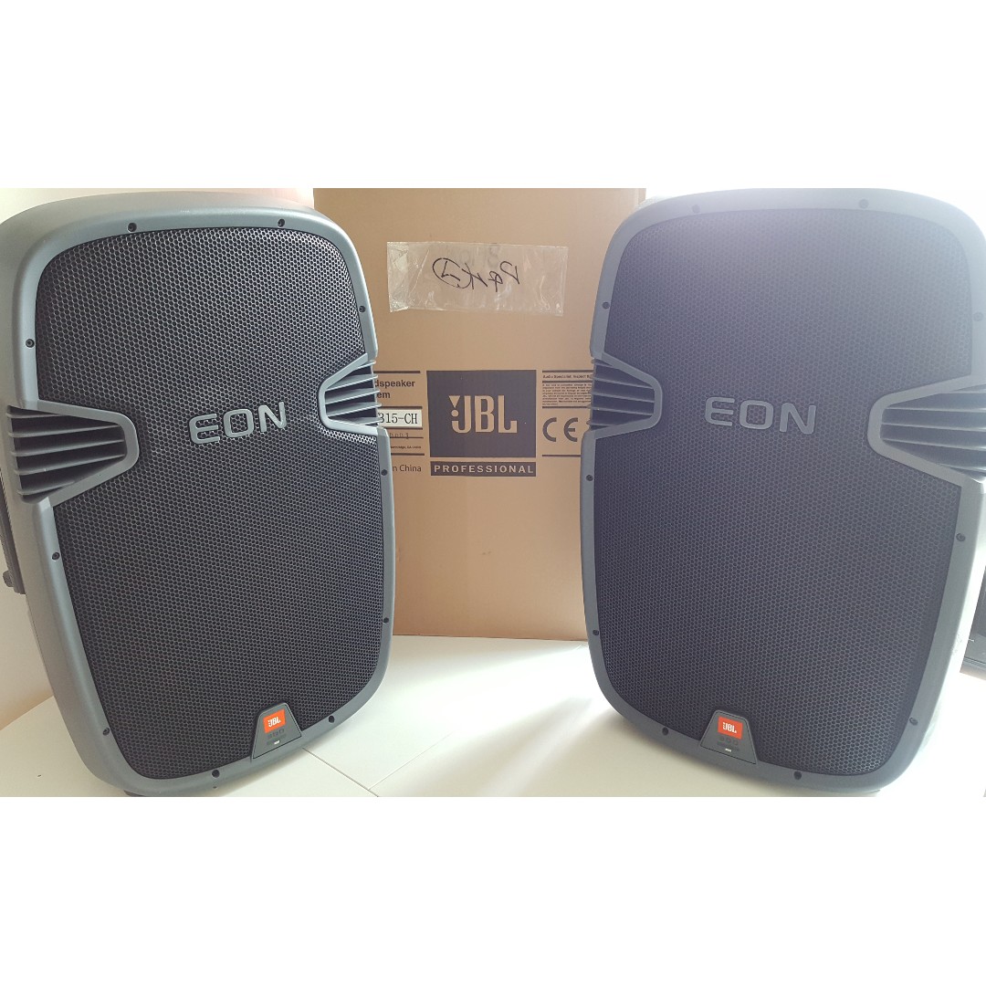 2 x JBL EON 315CH. Active speakers (self powered amplification), 音響器材