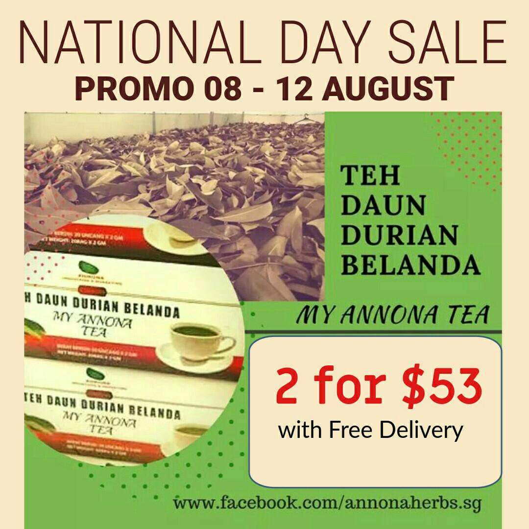 2for 53 Soursop Tea Leaves Teh Daun Durian Belanda Women S Fashion Muslimah Fashion On Carousell