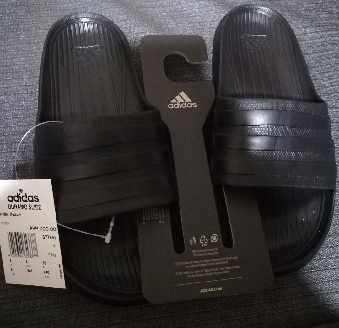 Adidas Duramo Slides (Triple Black 