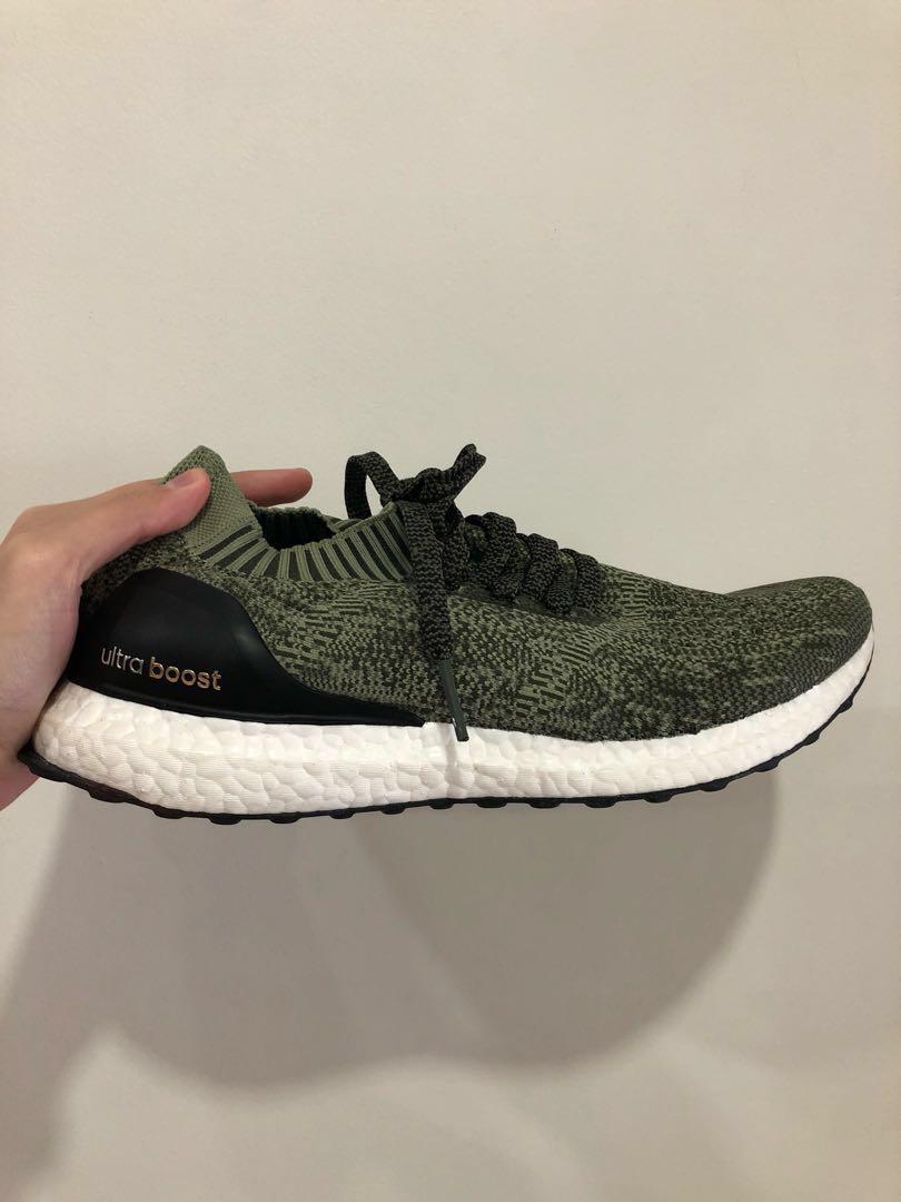 ultra boost uncaged olive green