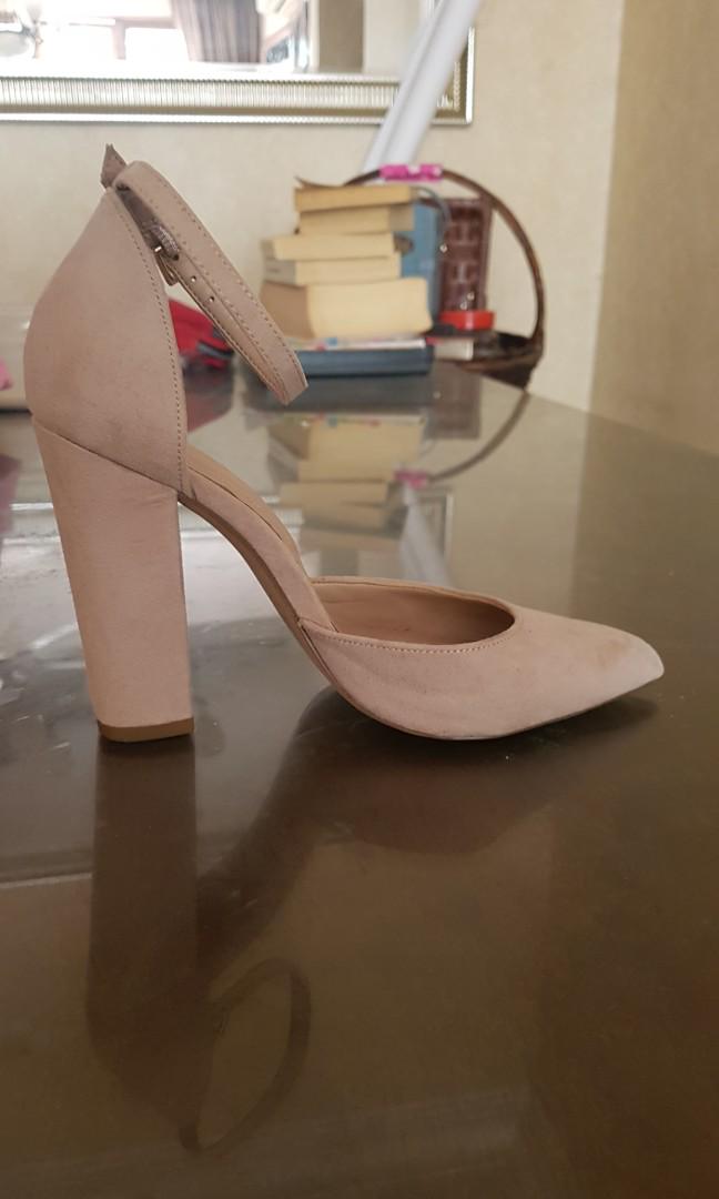 aldo pink suede heels