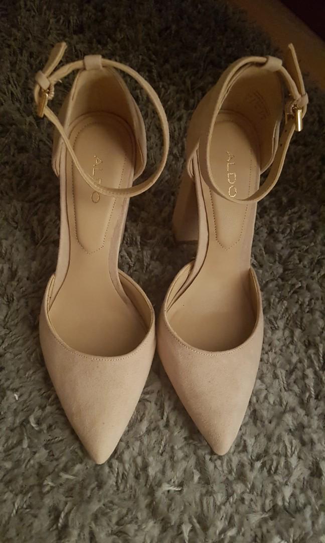 Aldo pink on sale suede heels