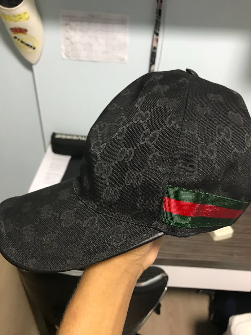 black gucci baseball cap