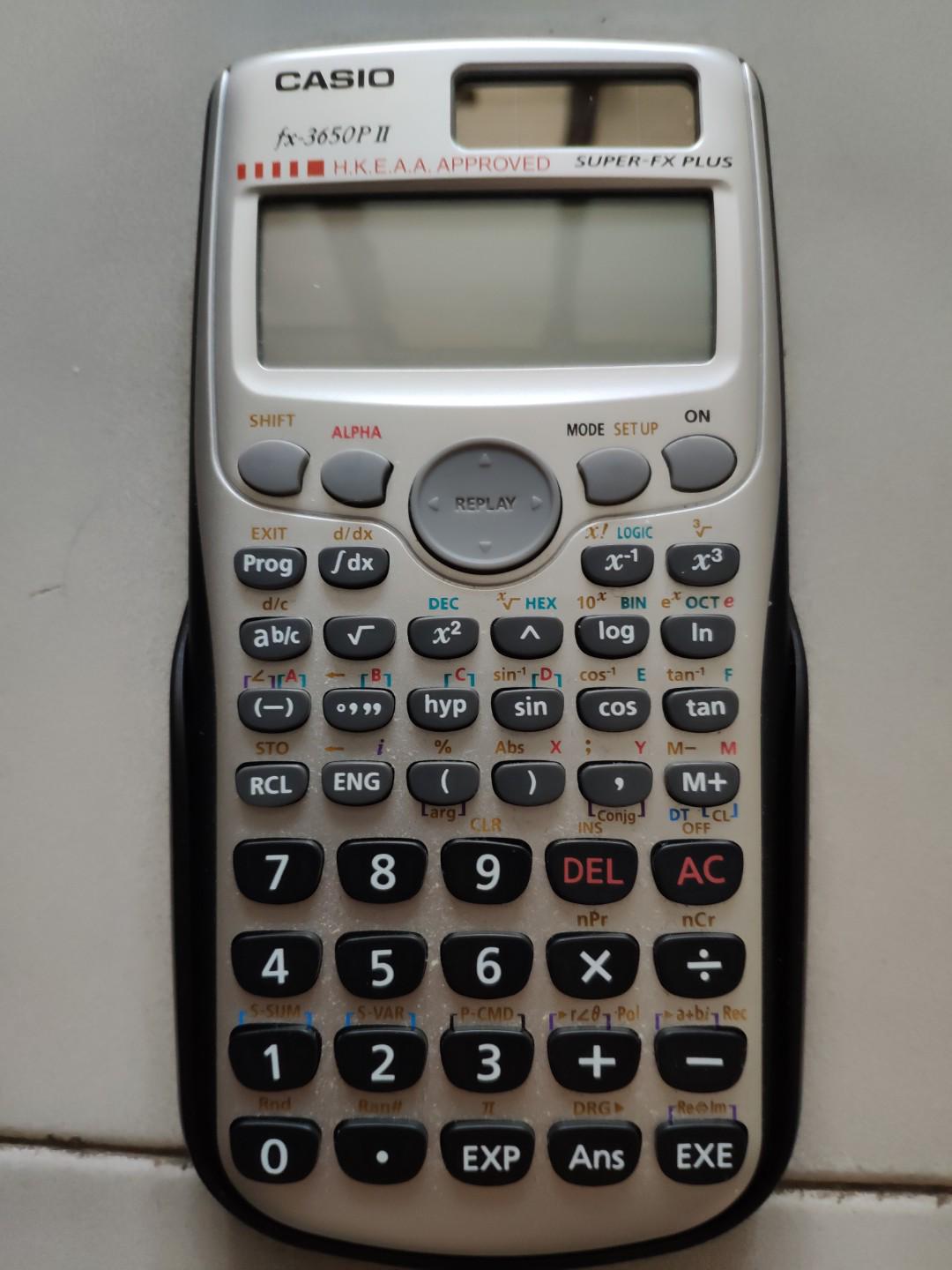 Casio fx3650PII 2018 4