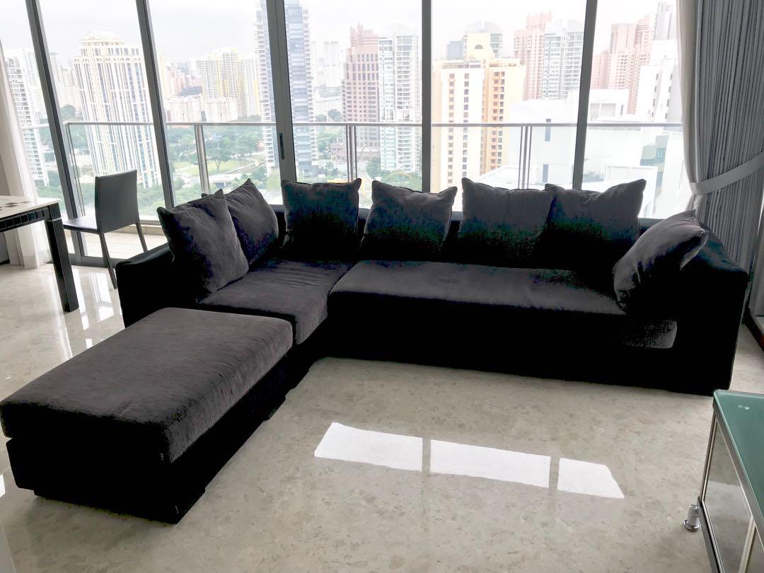 Cozy Three Piece Corduroy Sofa Set Furniture Home Living Furniture Sofas On Carousell