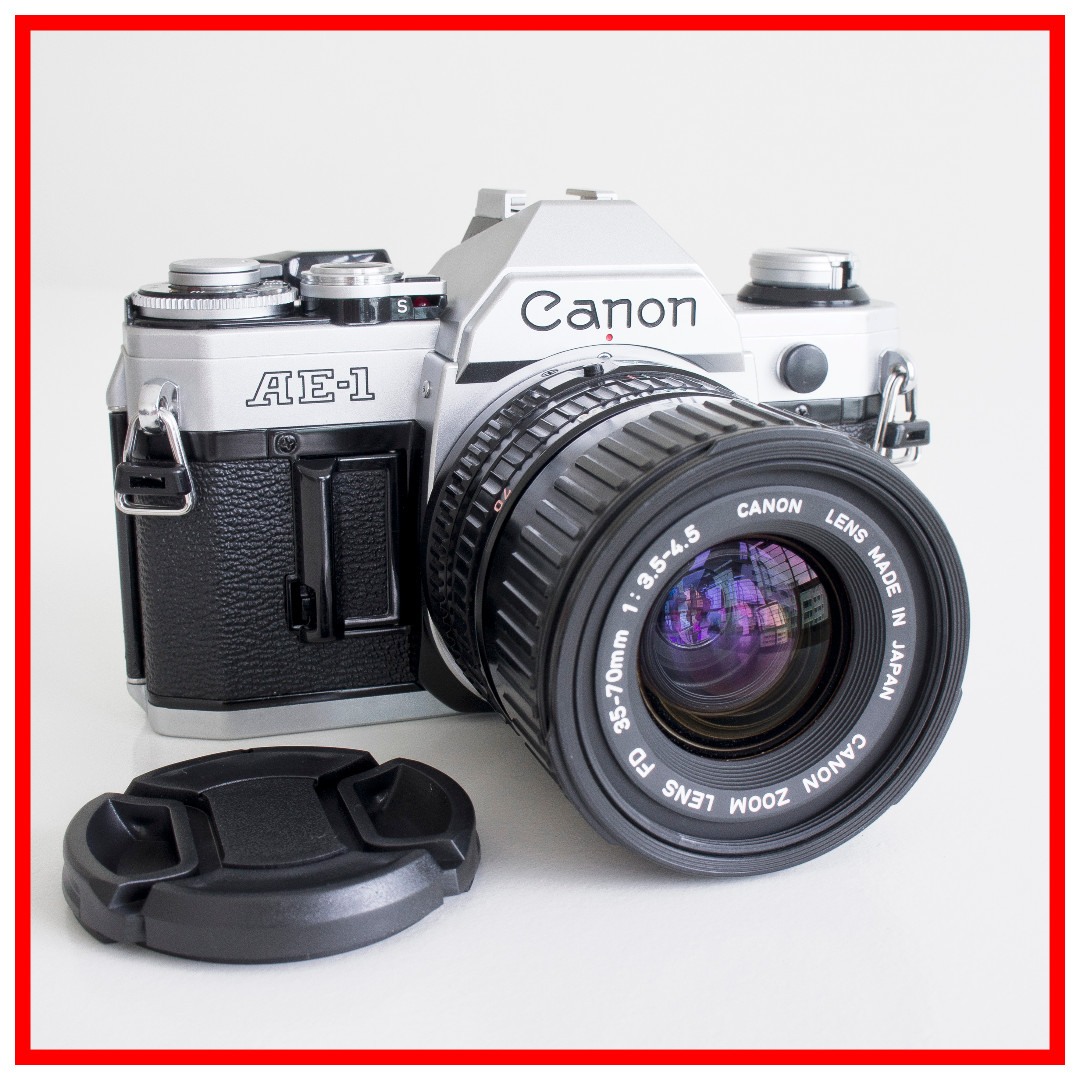 EXC++] Canon AE-1 35mm Vintage Film Camera + FD 35-70mm zoom lens