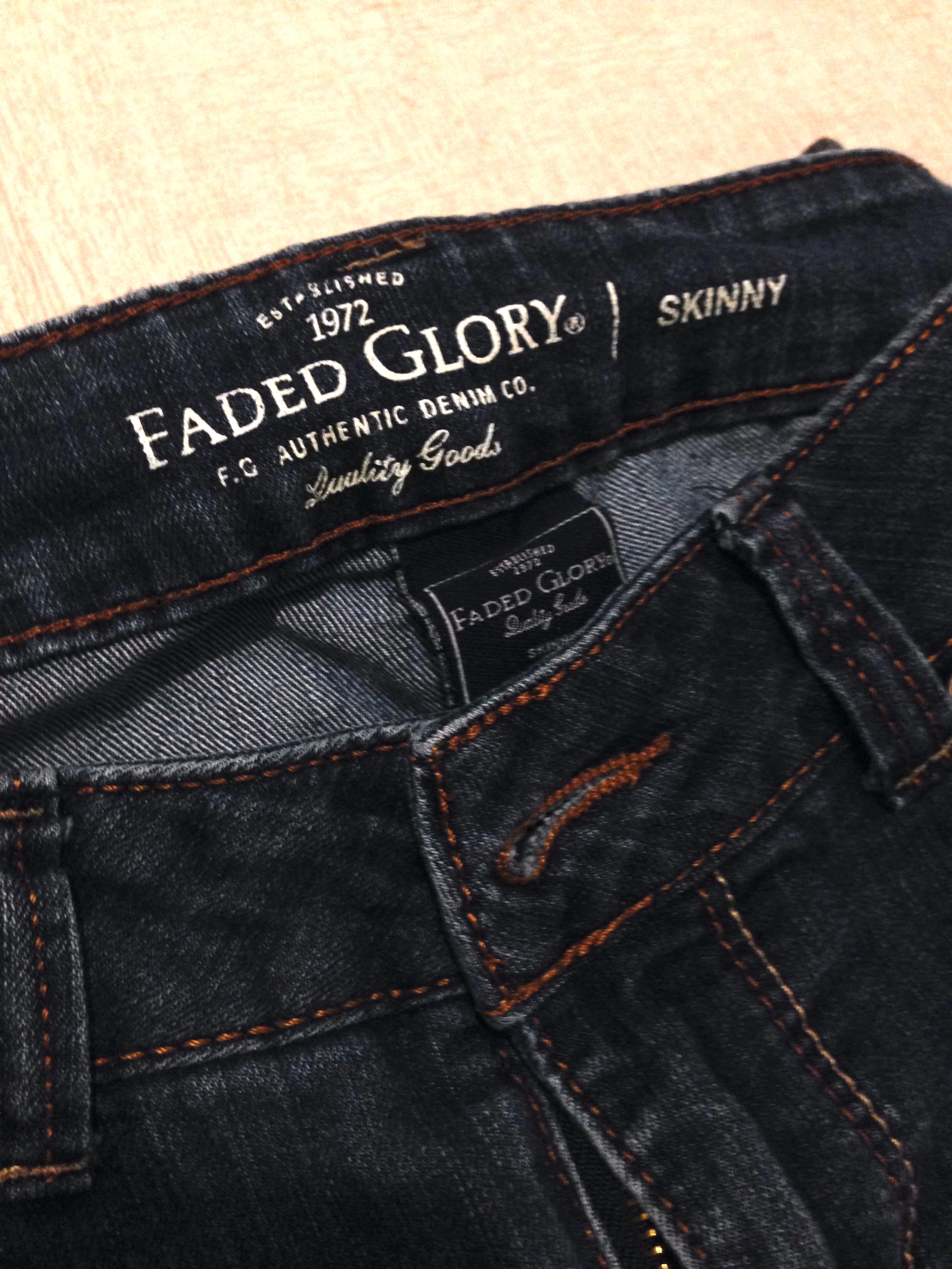 Faded glory skinny pants top