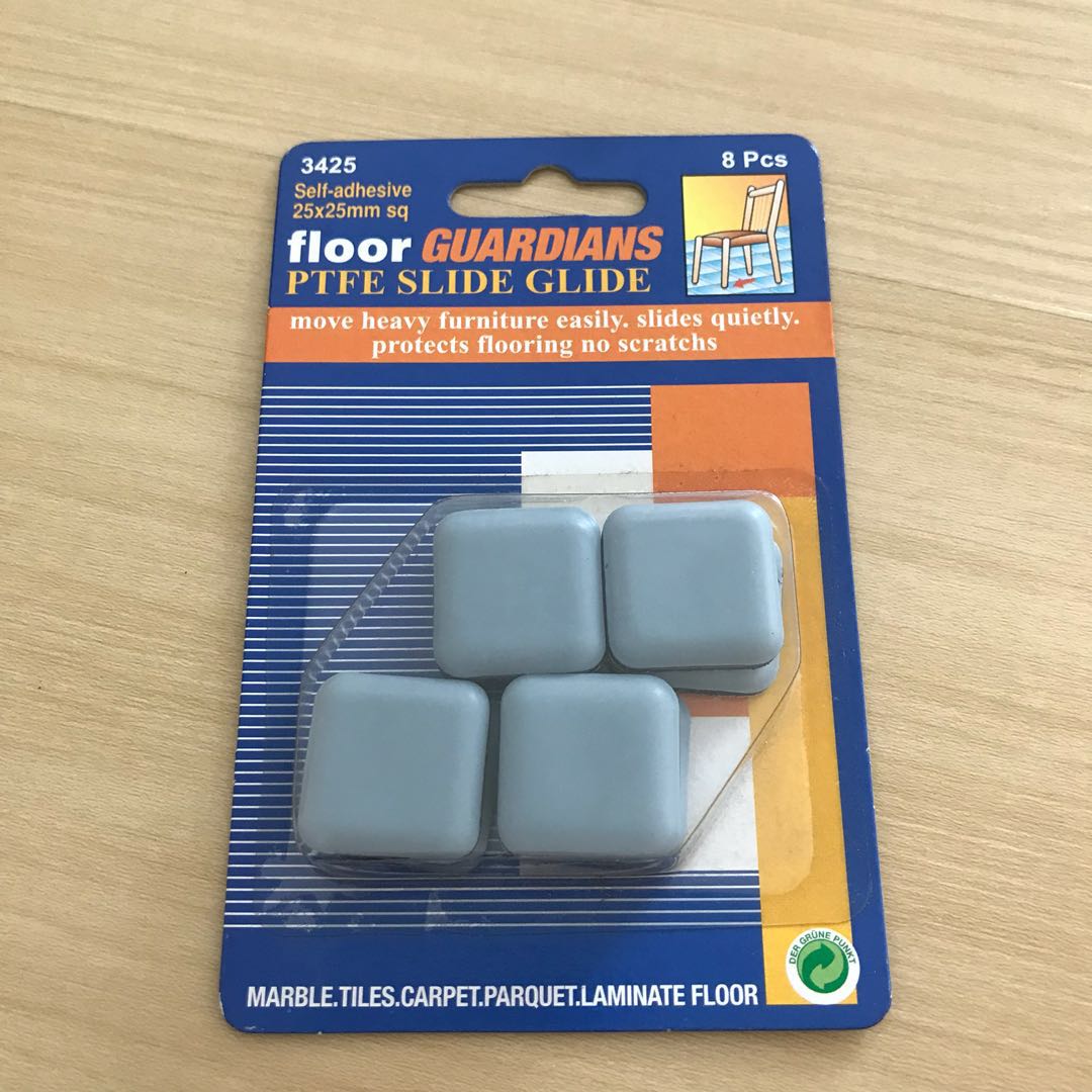 Floor Guardians Selfadhesive PTFE Slide Glide, Furniture & Home Living