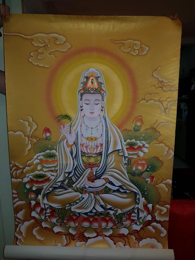 Goddess Of Mercy Painting Design Craft Others On Carousell