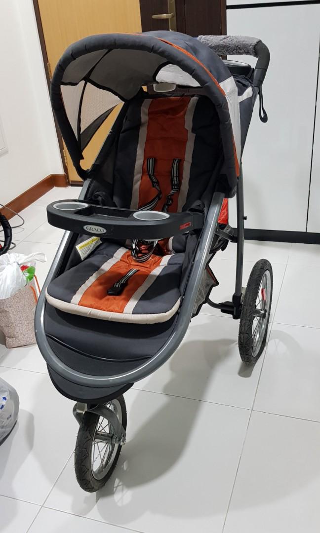 graco jogging stroller orange