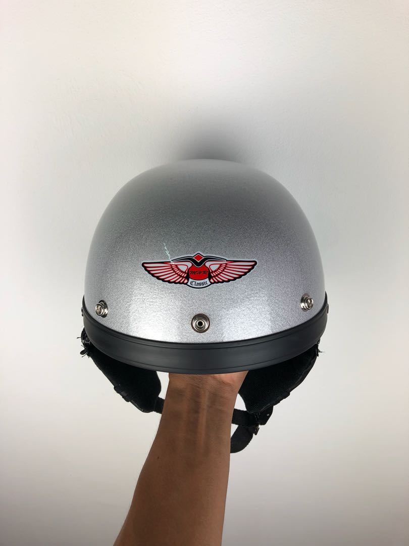 Helmet mhr silver Auto Accessories on Carousell