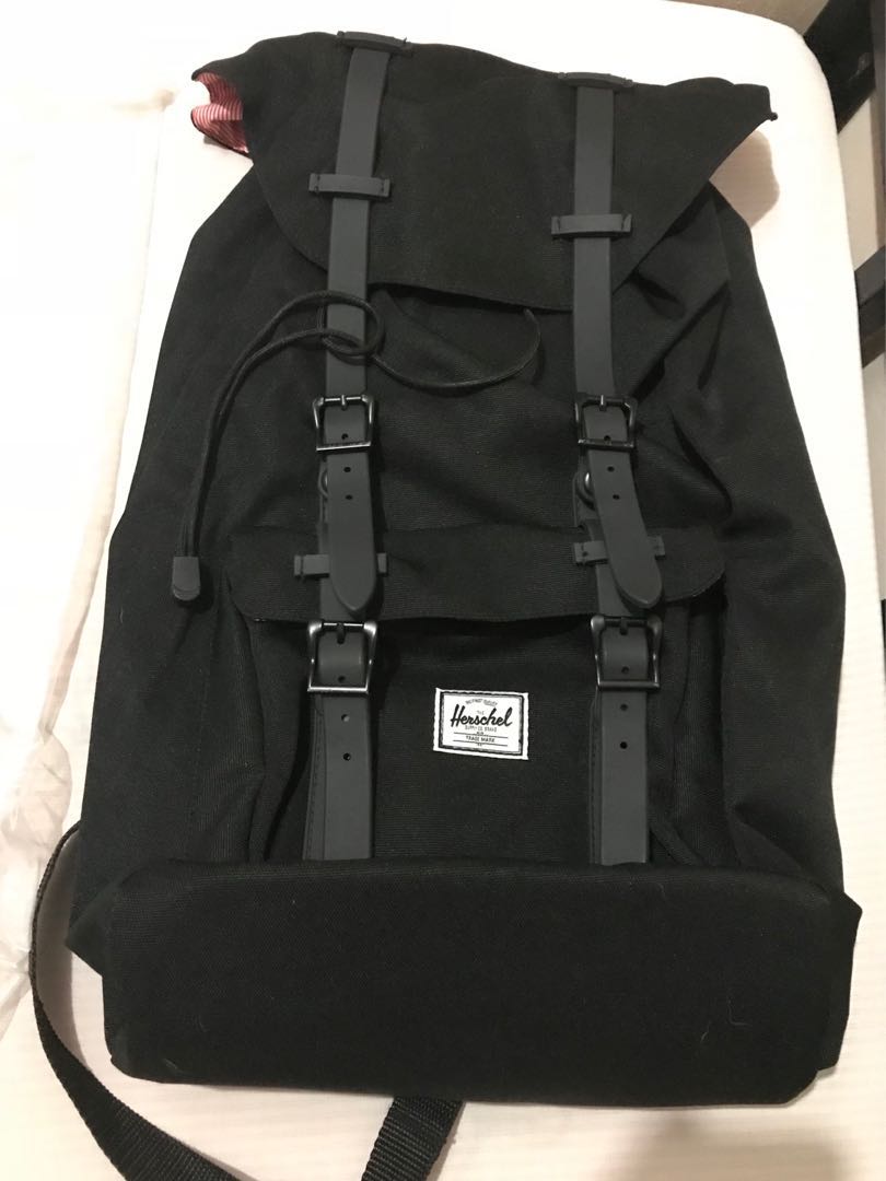 Herschel Little America 23.5L Backpack All-Black, Women's Fashion, Bags ...