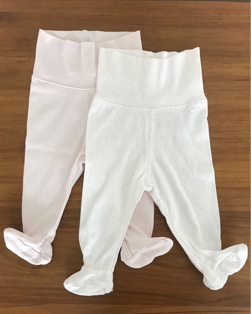 white newborn pants