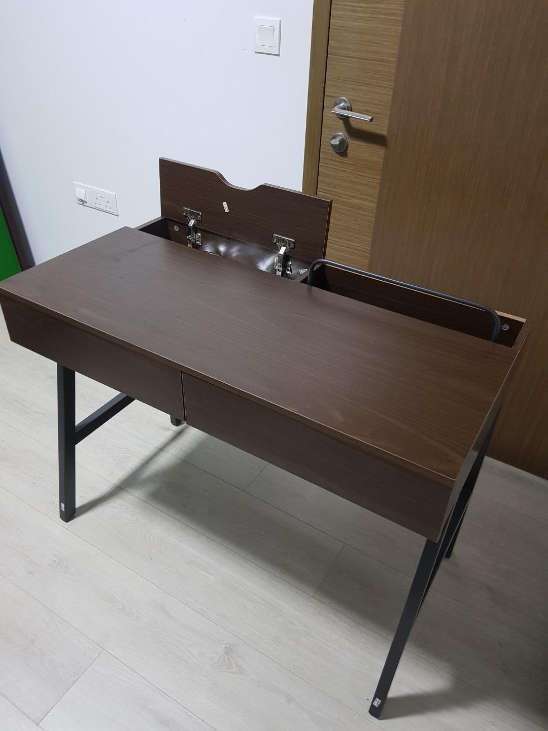 Industrial computer table, Furniture & Home Living, Furniture, Tables