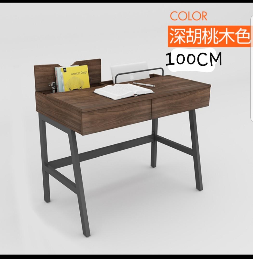 Industrial computer table, Furniture & Home Living, Furniture, Tables