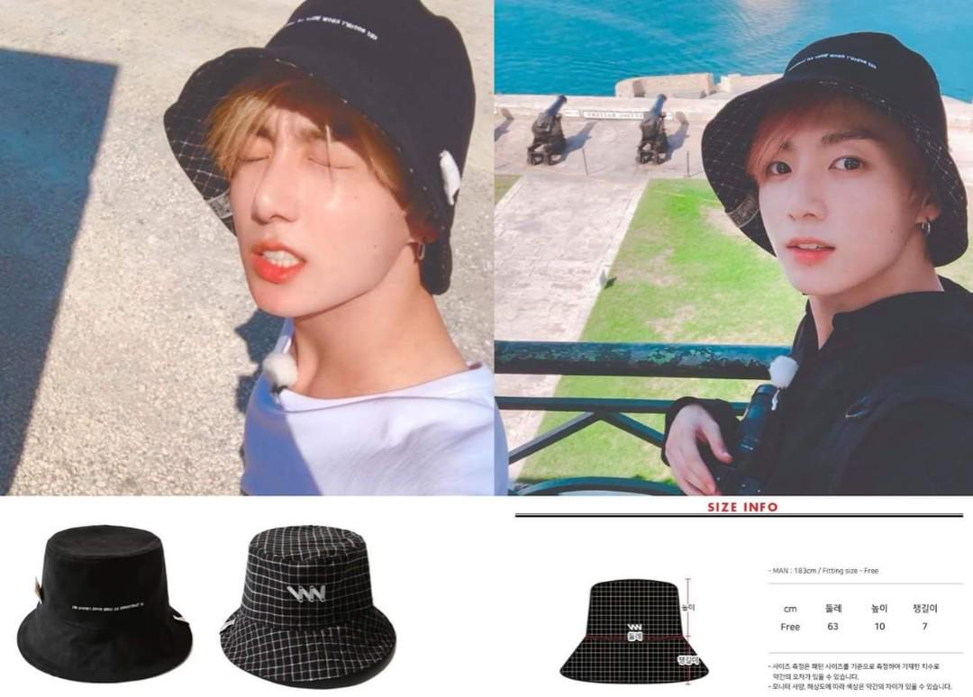 Jungkook bucket hat brand top