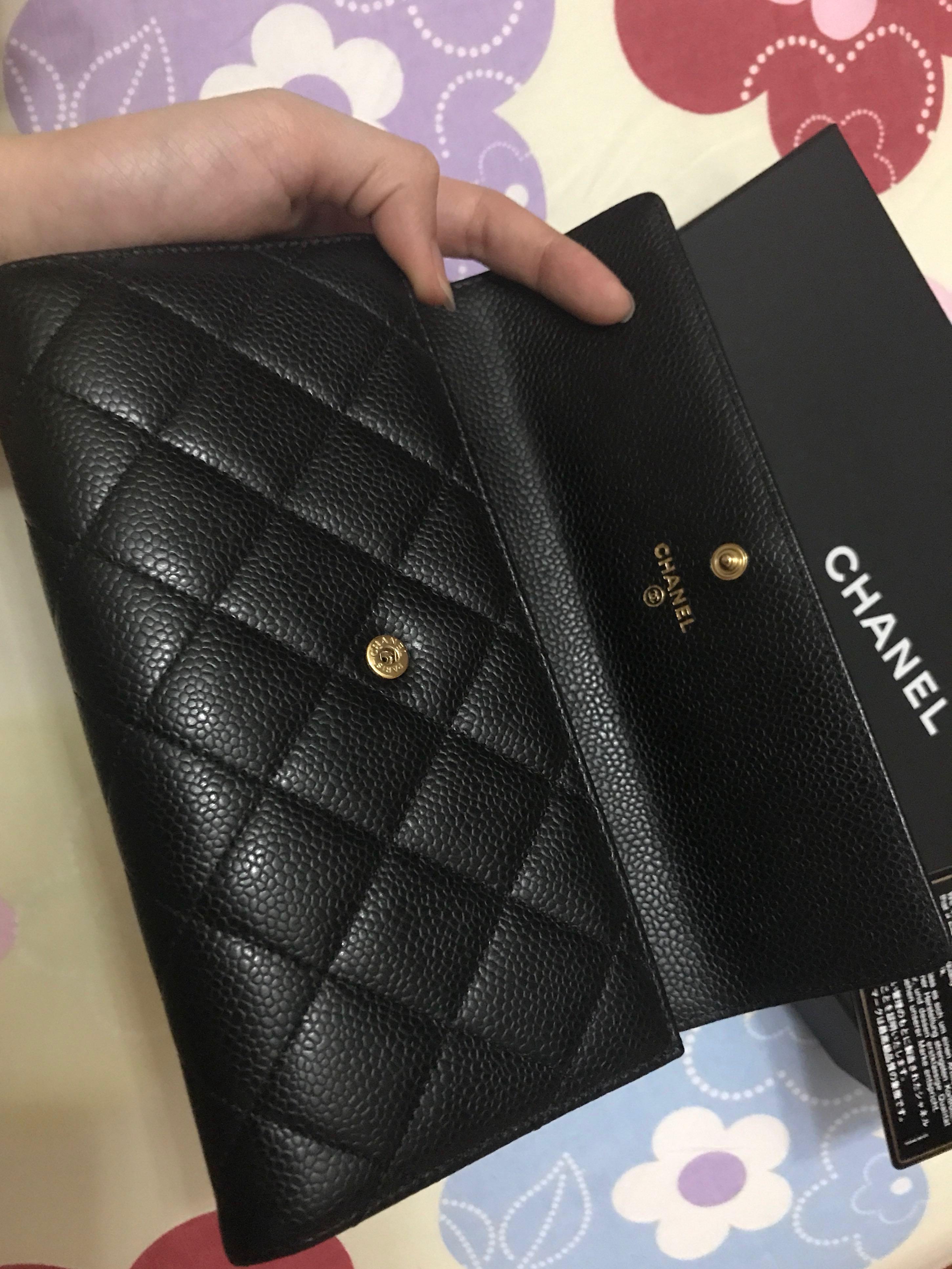 LNIB #21 Chanel Classic Long Wallet Black Caviar Ghw Portefeulle