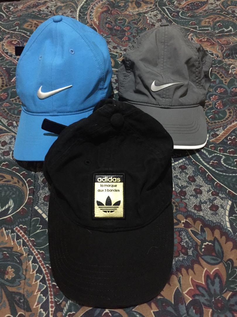 nike and adidas caps