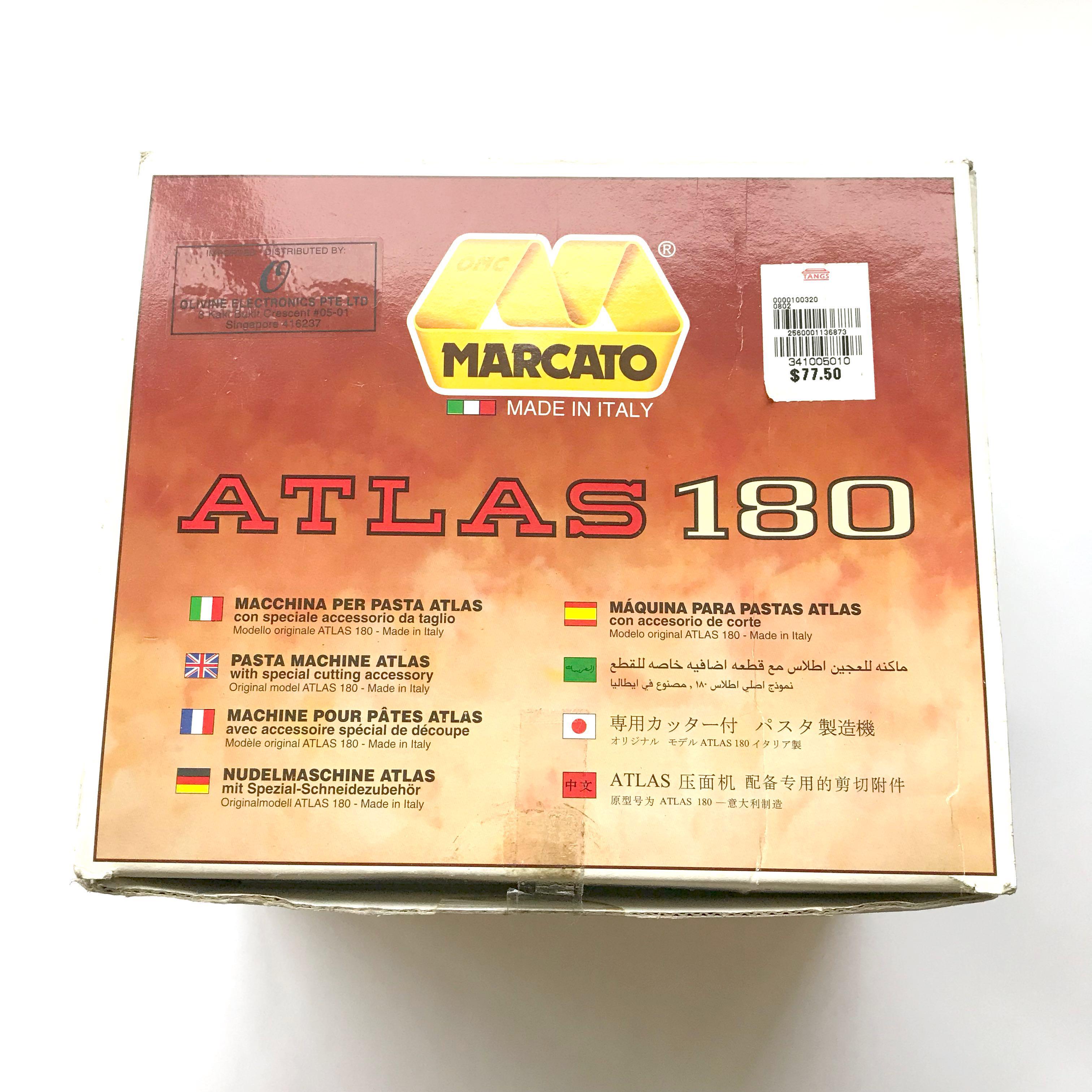 Marcato Atlas 180 Pasta Maker Machine, Made in Italy, TV & Home