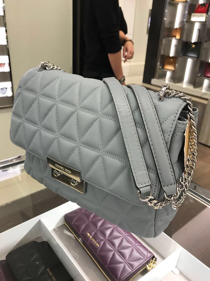 Michael Kors Sloan Large Quilted Leather Shoulder Bag Women s