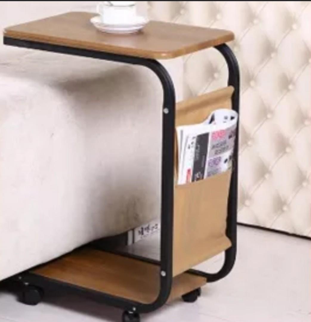 Movable Side Table With Wheels Furniture Tables Chairs On