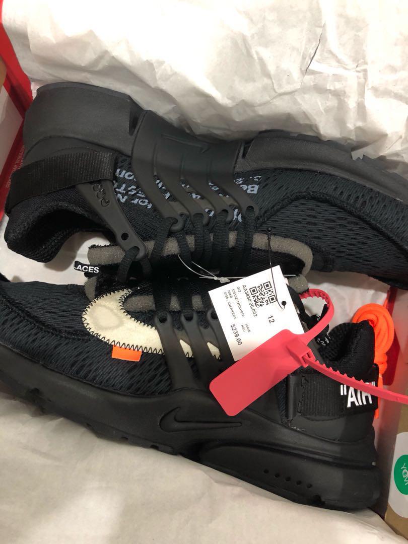 off white presto receipt